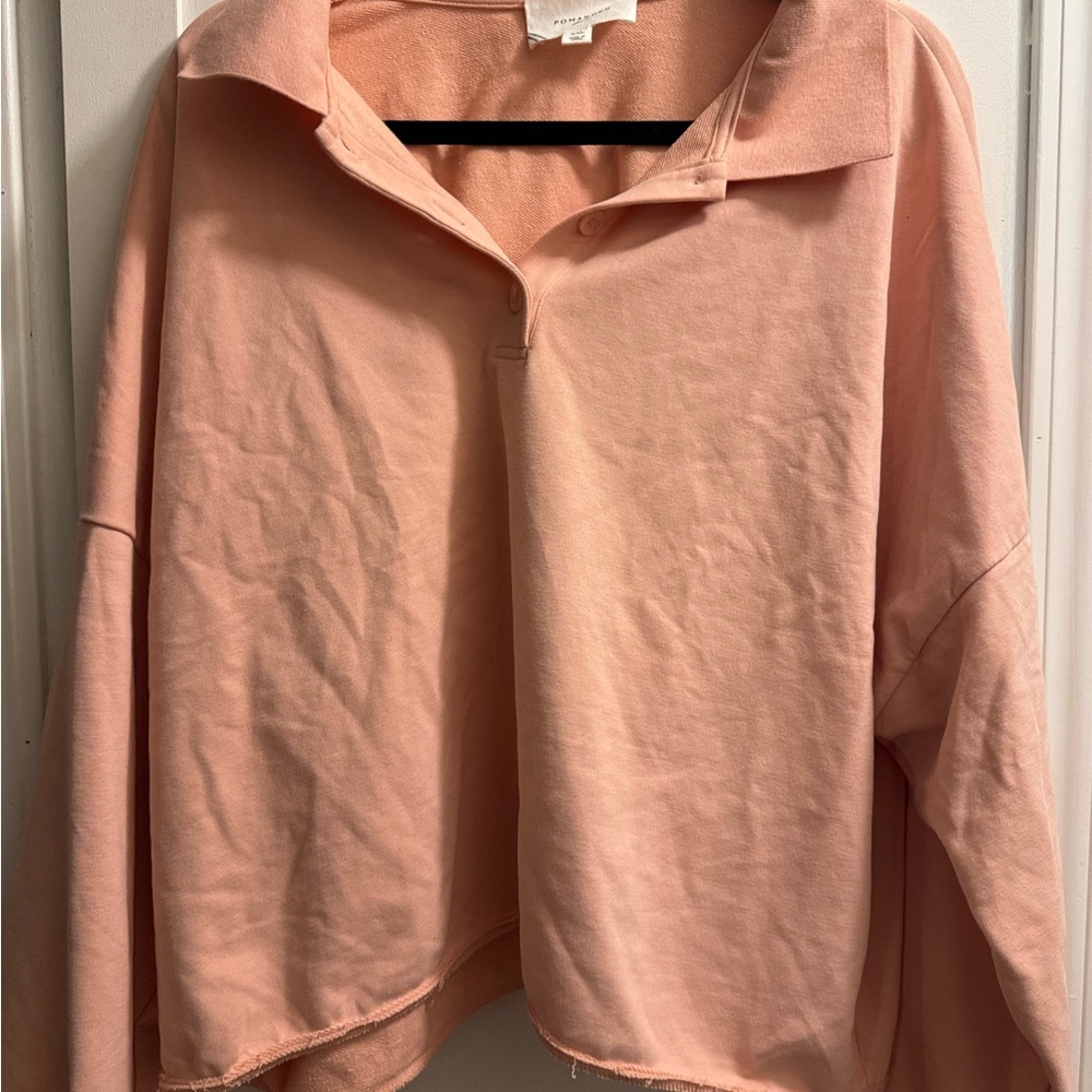 Pomander Place Peach Women's polo sweat shirt